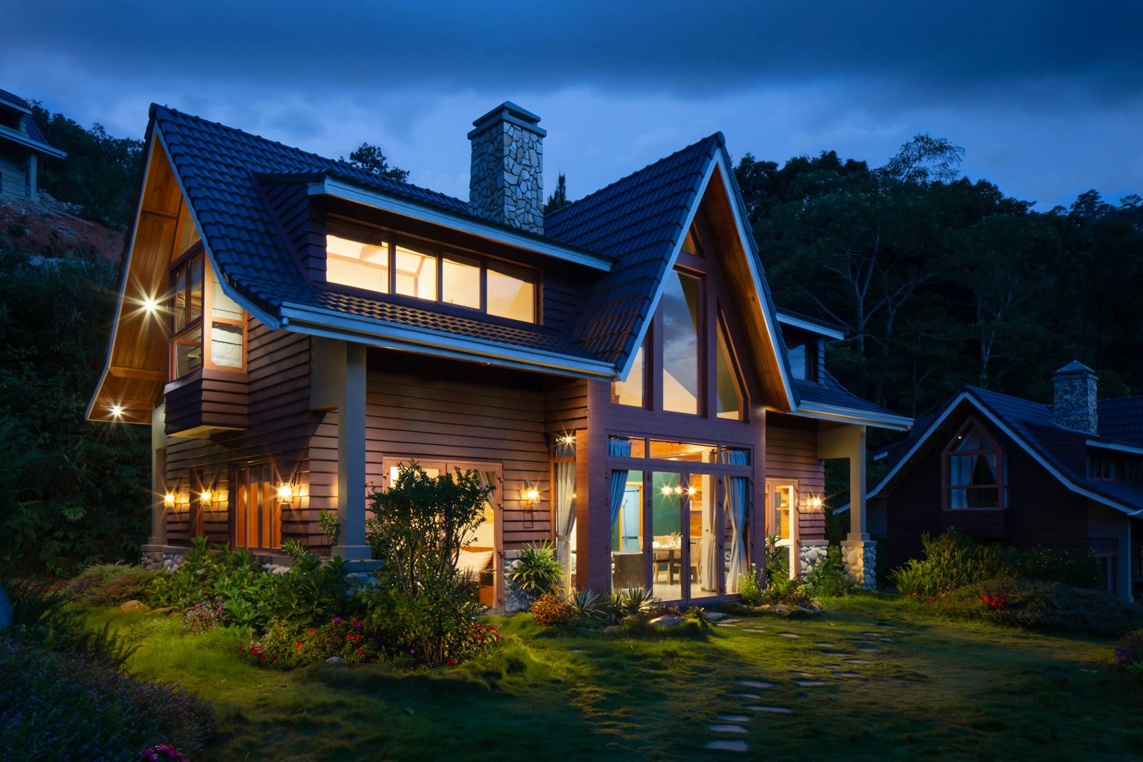 Modern home financed with a loan